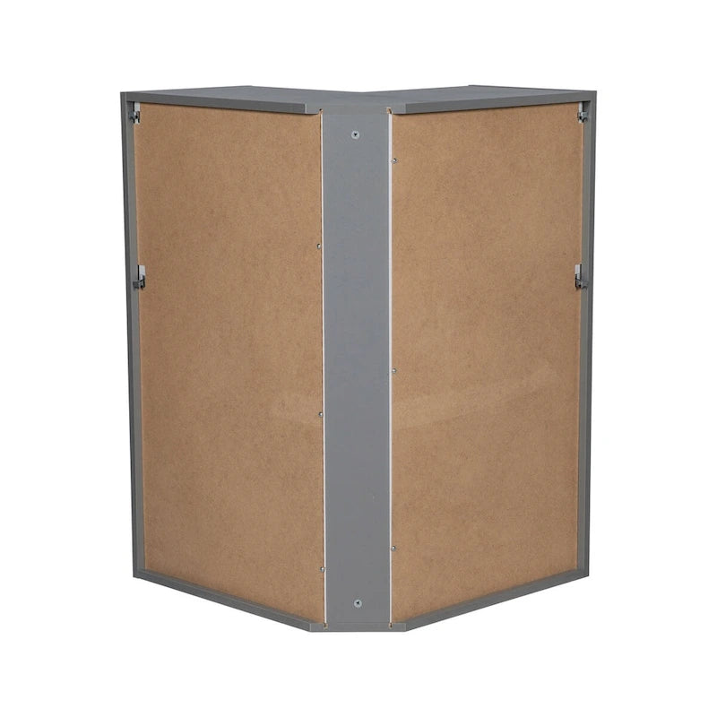 Meuble haut d'angle ouvert Easy Reach gris multicolore