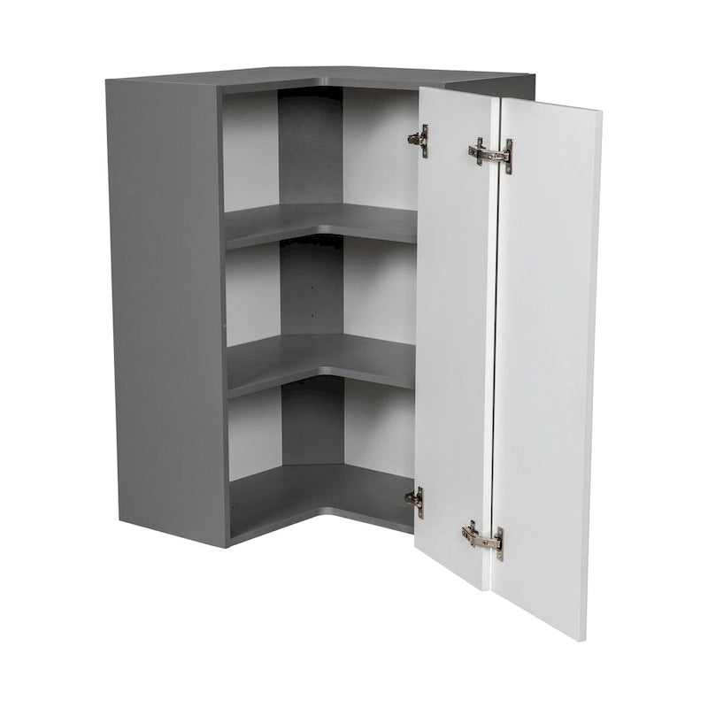 Meuble haut d'angle ouvert Easy Reach gris multicolore