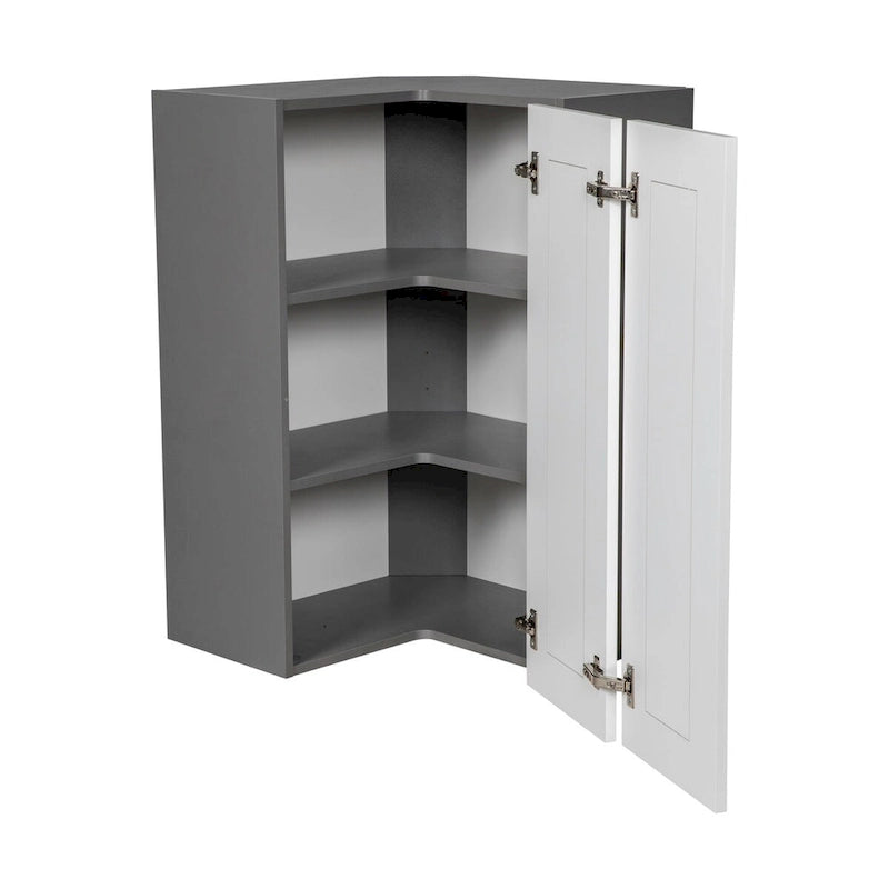 Meuble haut d'angle ouvert Easy Reach gris multicolore