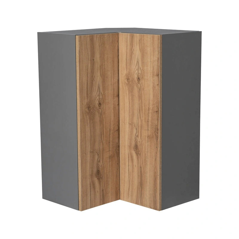 Meuble haut d'angle ouvert Easy Reach gris multicolore