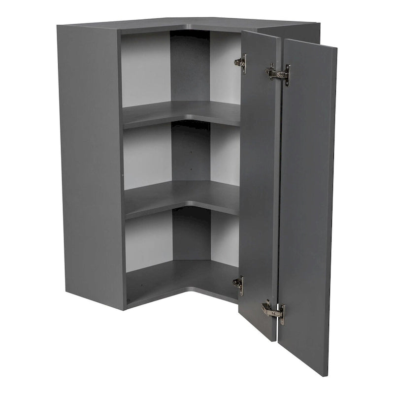 Meuble haut d'angle ouvert Easy Reach gris multicolore