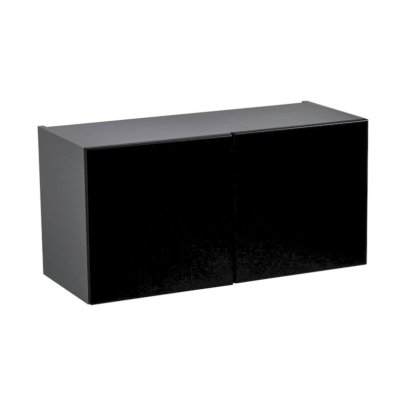 Armoire murale à double porte avec étagères réglables style Shaker