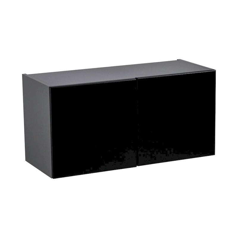 Armoire murale à double porte avec étagères réglables style Shaker
