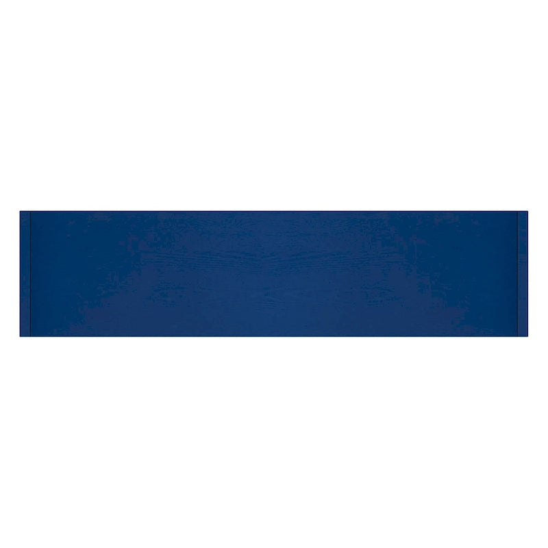 Bahut à quatre portes en frêne noir et bleu marine avec rangements