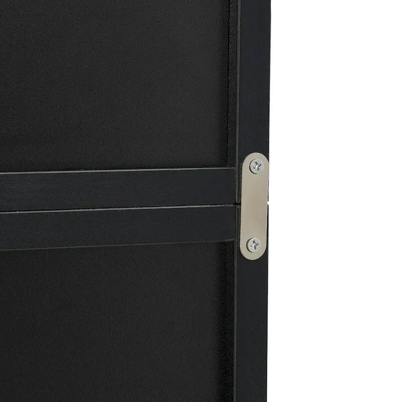 Étagère de rangement étroite et haute à 8 niveaux avec tablettes réglables, noir/noyer/rose
